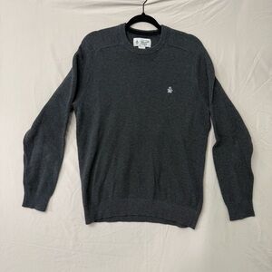 PENGUIN by Munsingwear Men’s Size Large Gray Crew Neck  Knit Sweater